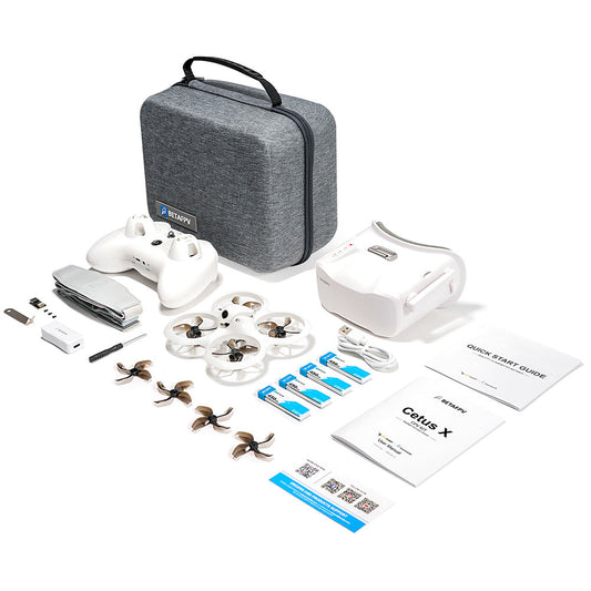 BETAFPV Cetus X FPV Kit Cuadricóptero Sin Escobillas FPV Drone ELRS 2.4G / Frsky FC Cuadricóptero de Carreras en Interiores