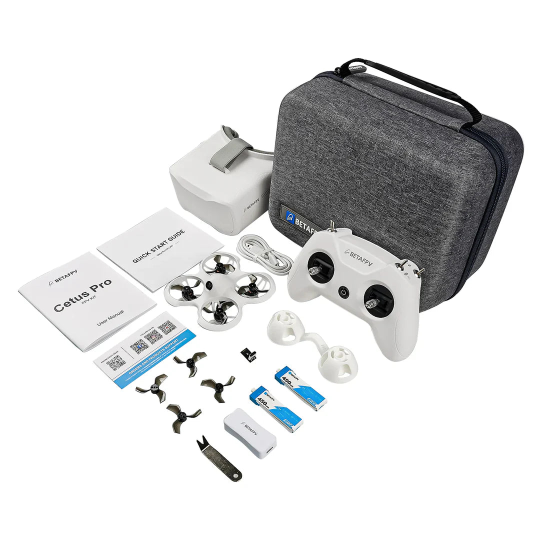 BETAFPV Cetus Pro FPV Kit VR02 Goggles Literadio2 SE Transmitter Brushless Motor FPV Drone Racing Kit Quadcopter