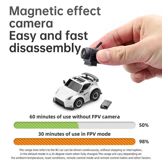 SNICLO SNT 1:100 Q25-370Z FPV RC Car con gafas Micro Desk Race RC Car El mejor regalo de juguete