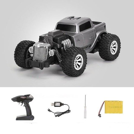 Coche RC 1:16 Simulación Retro Clásico Coche Control remoto de alta velocidad Vehículo militar todoterreno Juguetes Big-feet