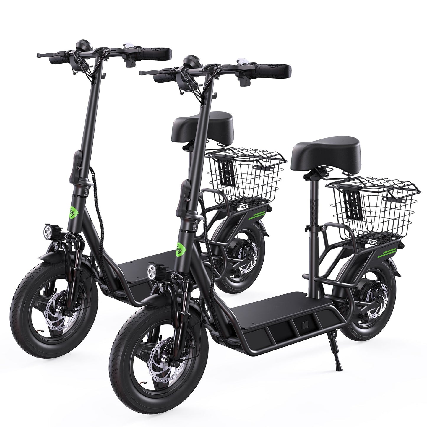 isinwheel Hyper X 700W Electric Scooter with Seat & Basket