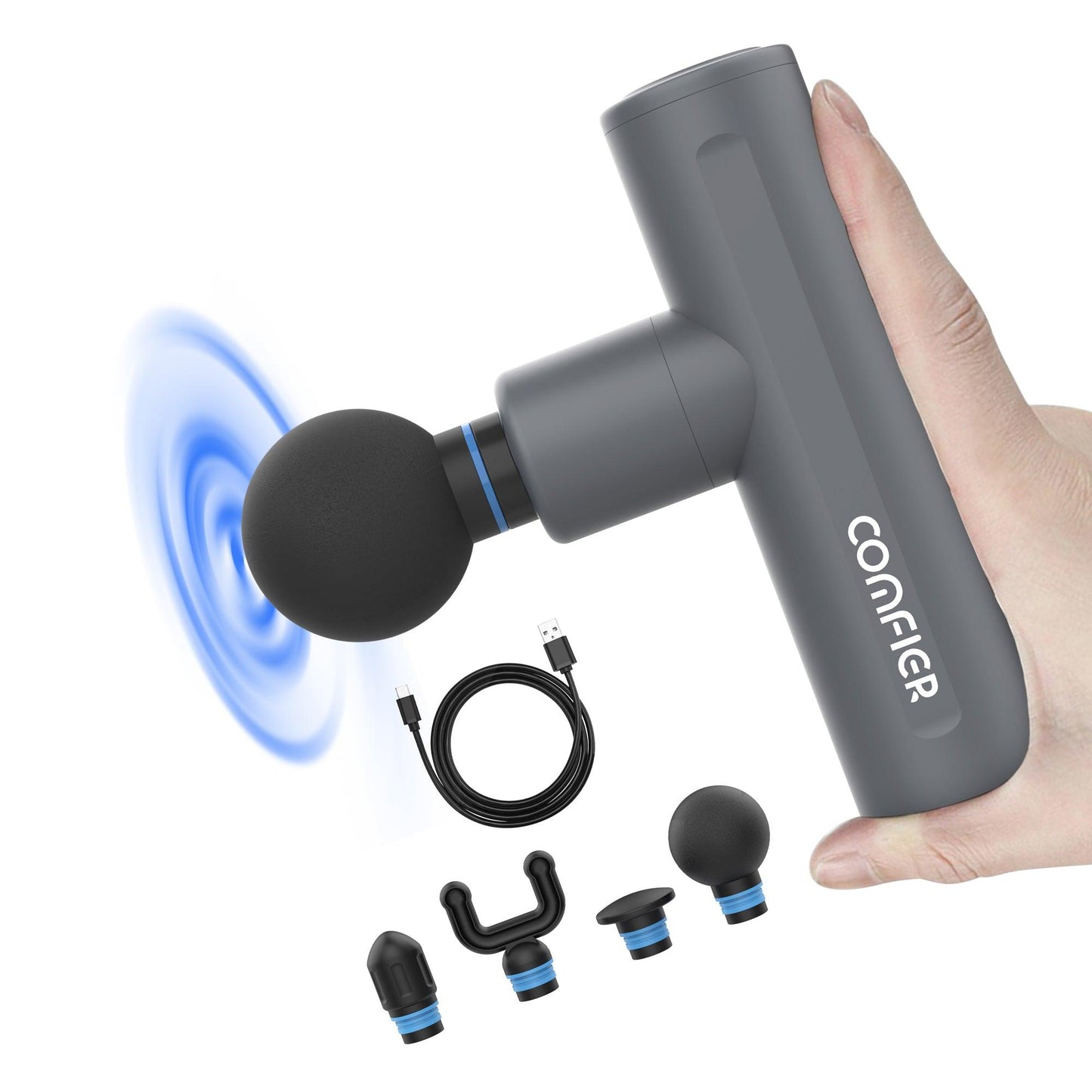 Comfier Mini Massage Gun,Upgrade Pocket Sized Percussion Muscle Massager Gun CF-4910