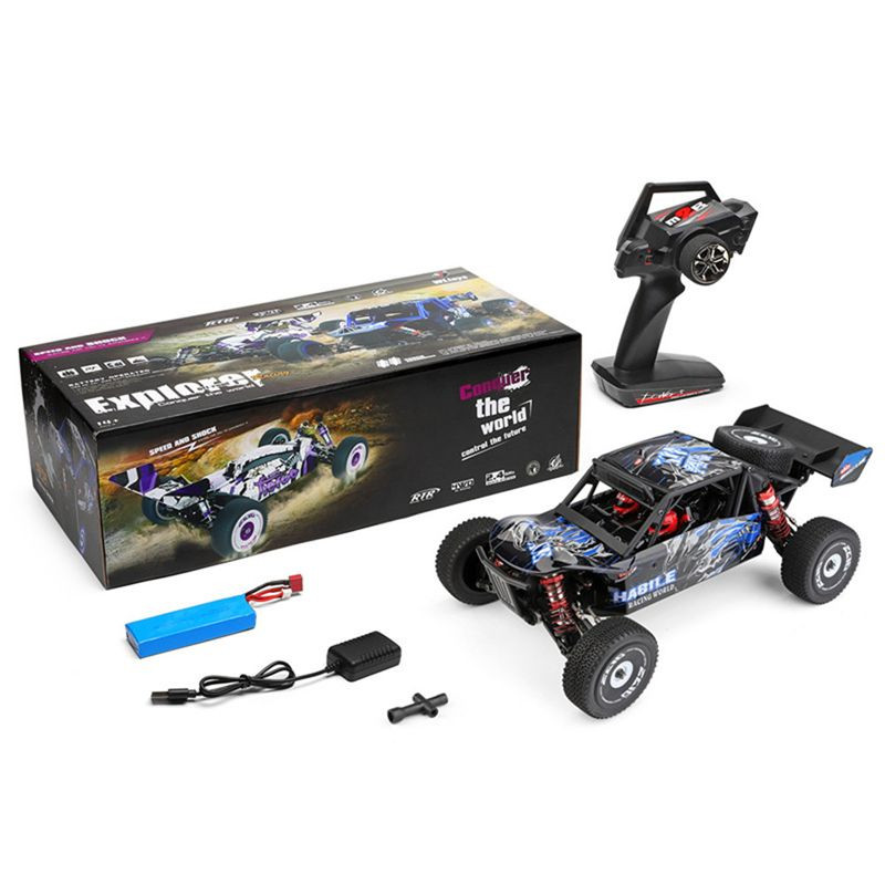 WLtoys 124018 4WD RC Car 60Km/h High Speed 1:12 2.4G Off-road Drift Metal Chassis RC Car Toys