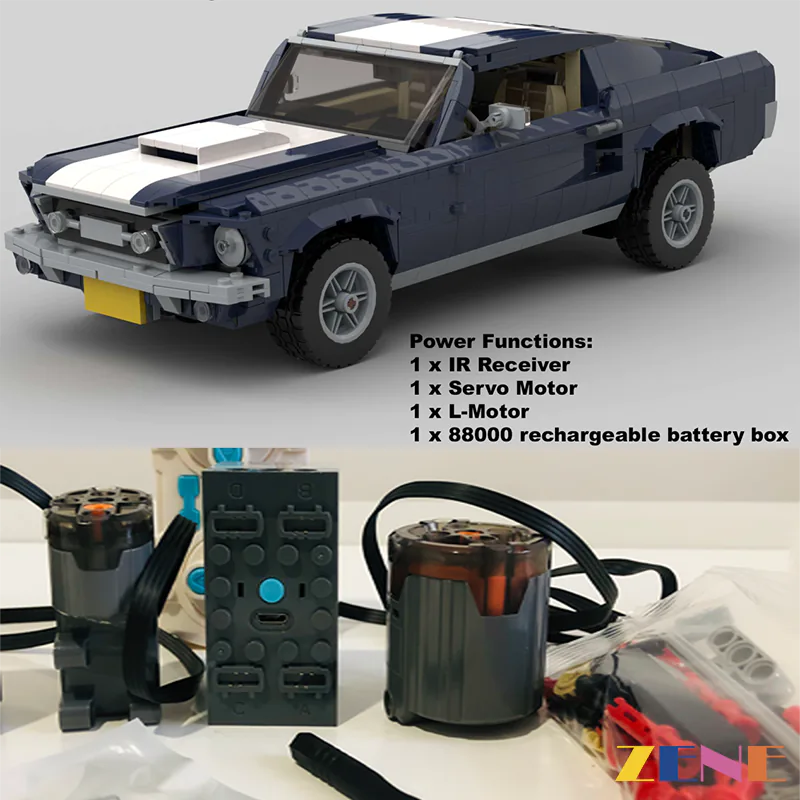 Power Functions Kit for LEGO Ford Mustang #10265 Motor