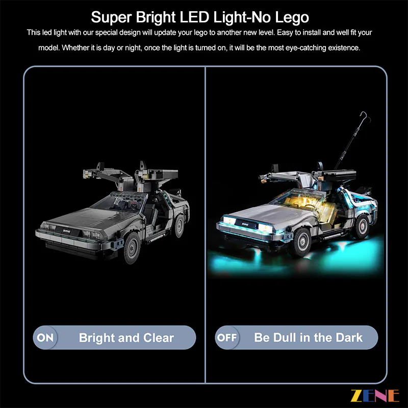 LEGO Back to the Future Time Machine #10300 Light Kit