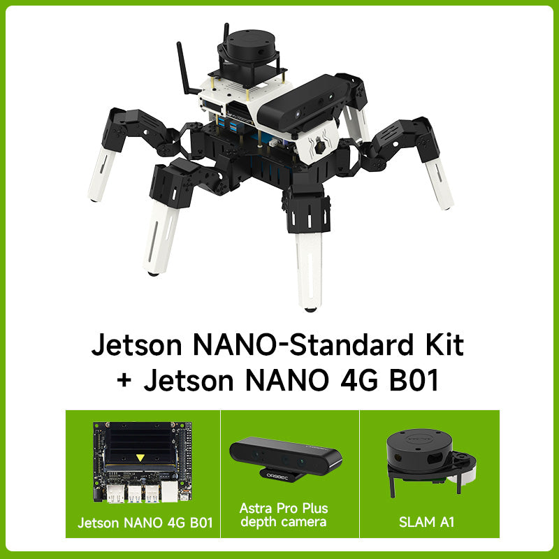 Yahboom 18DOF Muto RS Hexapod Robot ROS2 STEM Education Python Programming Robot for Raspberry Pi 4B and NVIDIA Jetson NANO