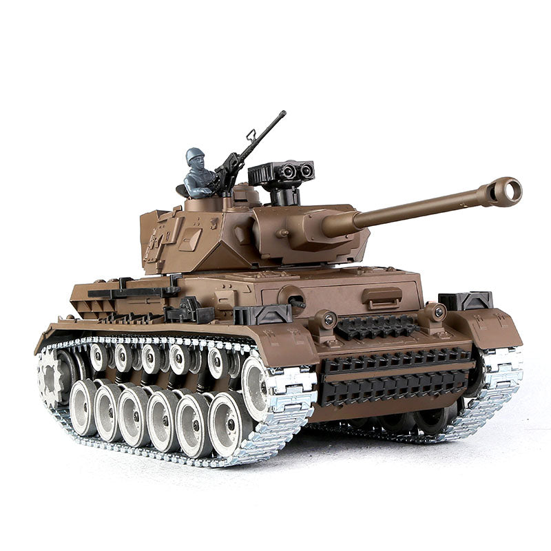 RC Tank Germany lV ZY 826 PRO 1:18 RC Car Metal Track Metal Road Wheels Electric Battle RC Tank Toy