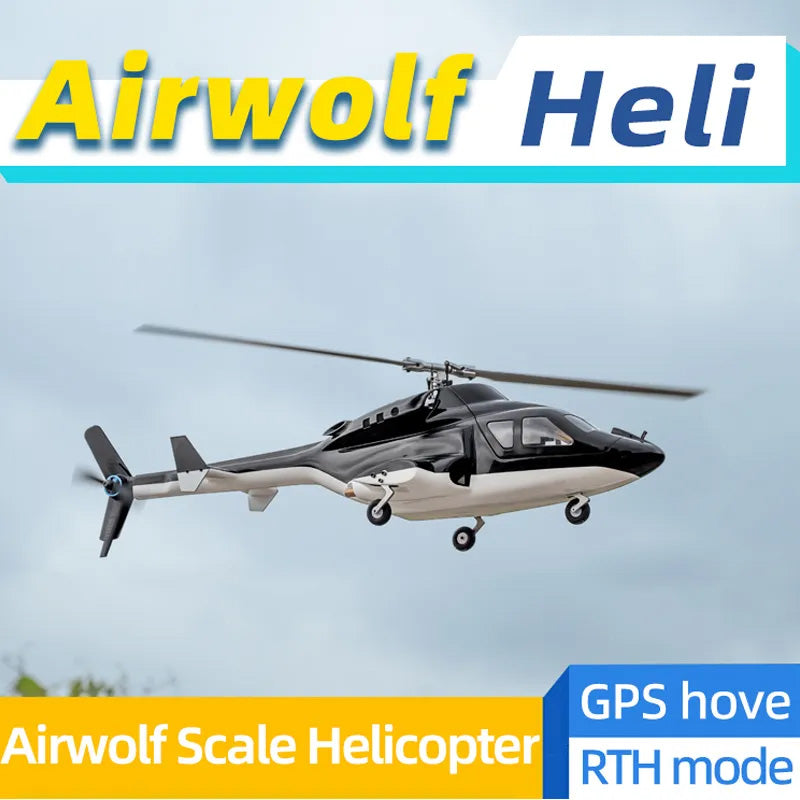 FLYWING Airwolf Helicopter FW450 2.5 6CH Scale RC Helicopter PNP/RTF Version