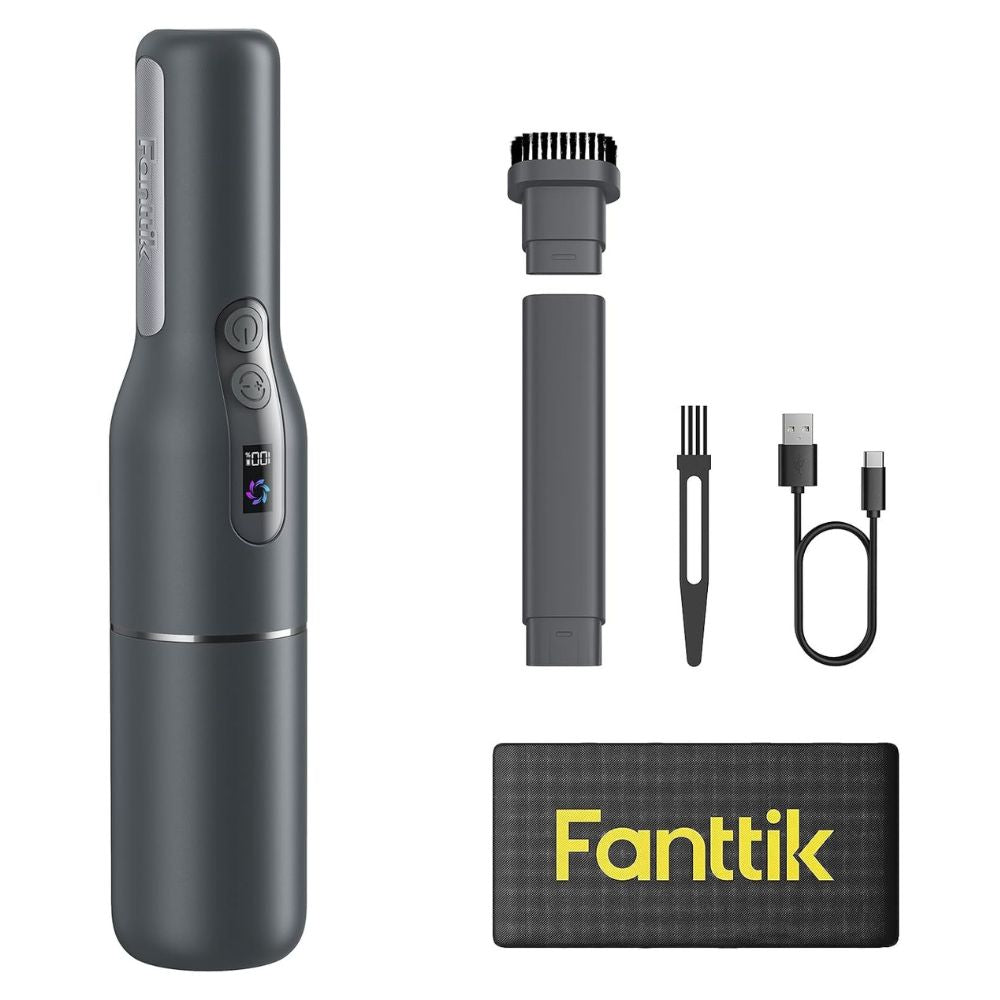 Fanttik Slim V7 Pocket Cordless Car Vacuum RobustClean® Gray