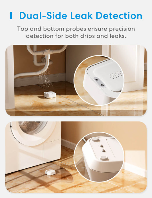 Meross New Smart Water Leak Sensor Kit, MS405HHK
