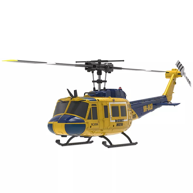 RCERA C032 UH-1 Huey RC Helicopter 6CH 1/48 6-axis Gyro Barometer Altitude Determination Optical Flow Positioning TOF Laser Radar Aerobatic Helicopter