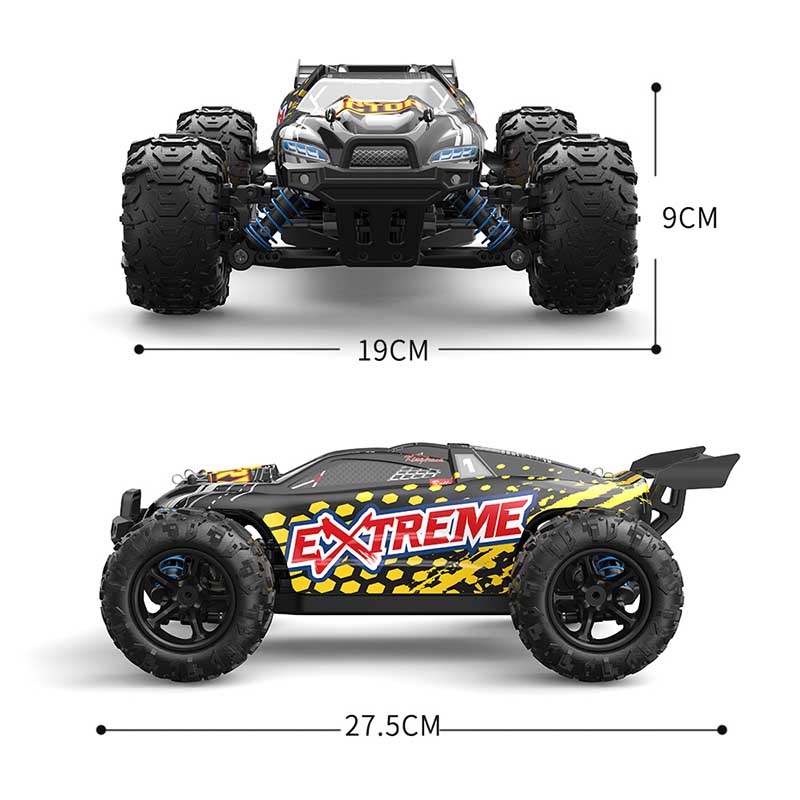 Coche RC todoterreno de alta velocidad a escala 1:18, escalada, 4x4, impermeable, derrape