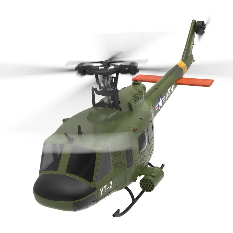 YXZNRC F07 UH1D Huey Helicopter 6-Axis Gyroscope and Optical Flow Localization 1:34 RC Helicopter