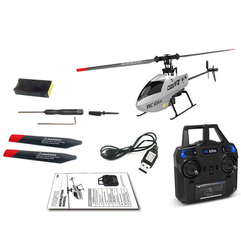 RCERA C129 V2 RC Helicopter 4CH Single Propeller 3D Tumbling 6 Axis Gyroscope RC Aircraft Toy