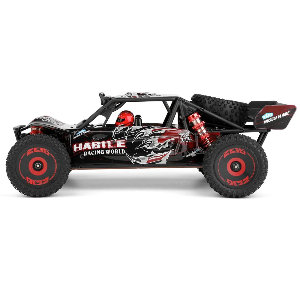 WLtoys 124016 4WD RC Car High Speed 75KM/H 1:12 2.4G Brushless Motor Desert Off-Road Car Metal Chassis