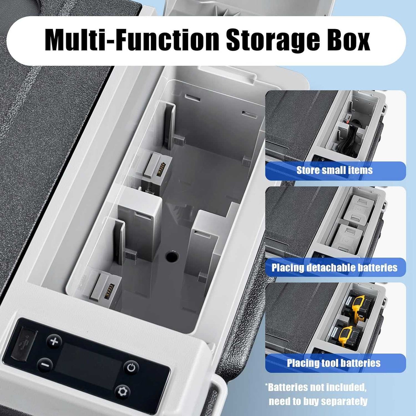BODEGACOOLER 12 Volt Car Refrigerator Dual Zone Dual Doors 36QT