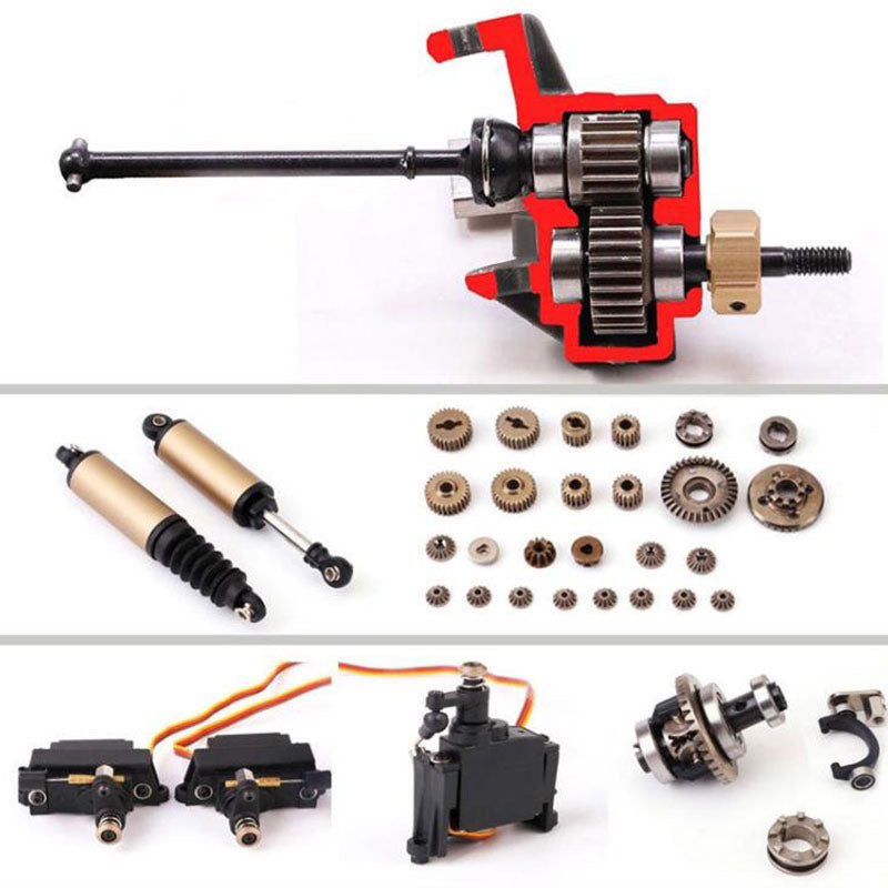 YIKONG YK4102 PRO 4WD RC Car 1/10 Off-road Rock Crawler with High/low Differential Lock Original LED Lights