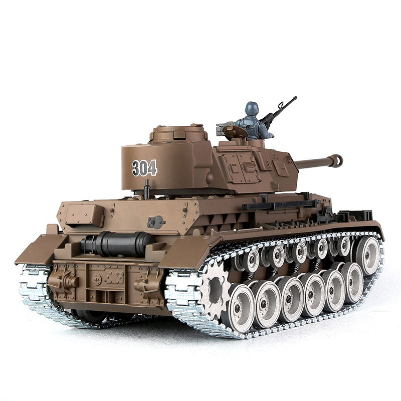 RC Tank Germany lV ZY 826 PRO 1:18 RC Car Metal Track Metal Road Wheels Electric Battle RC Tank Toy