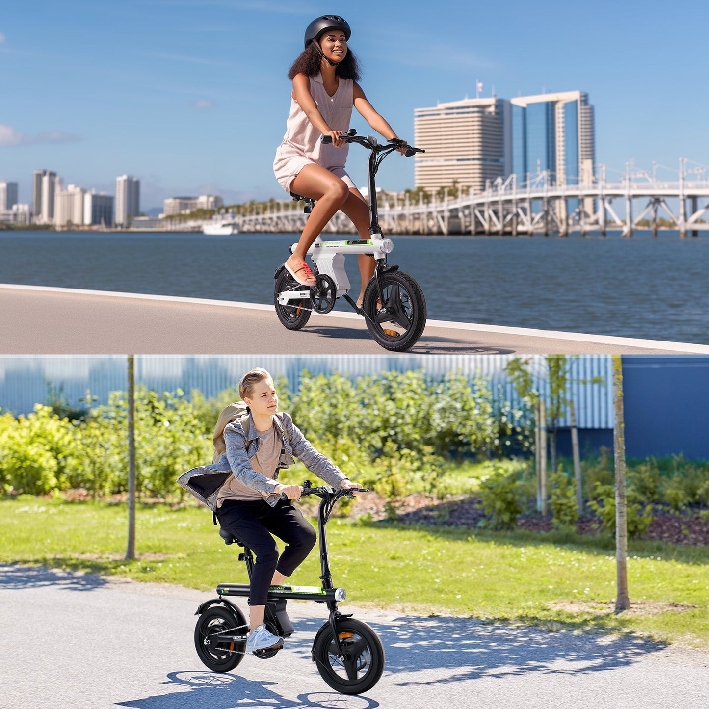 isinwheel U1 Folding Electric Bike for Adults and Teens