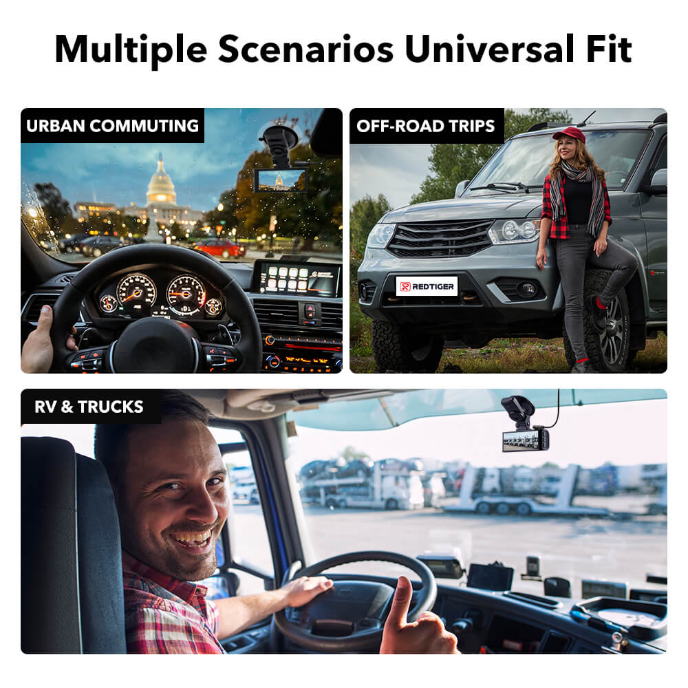 4K Front and Rear Dash Cam For Cars 5G WIFI Car Security Camera F7N Series