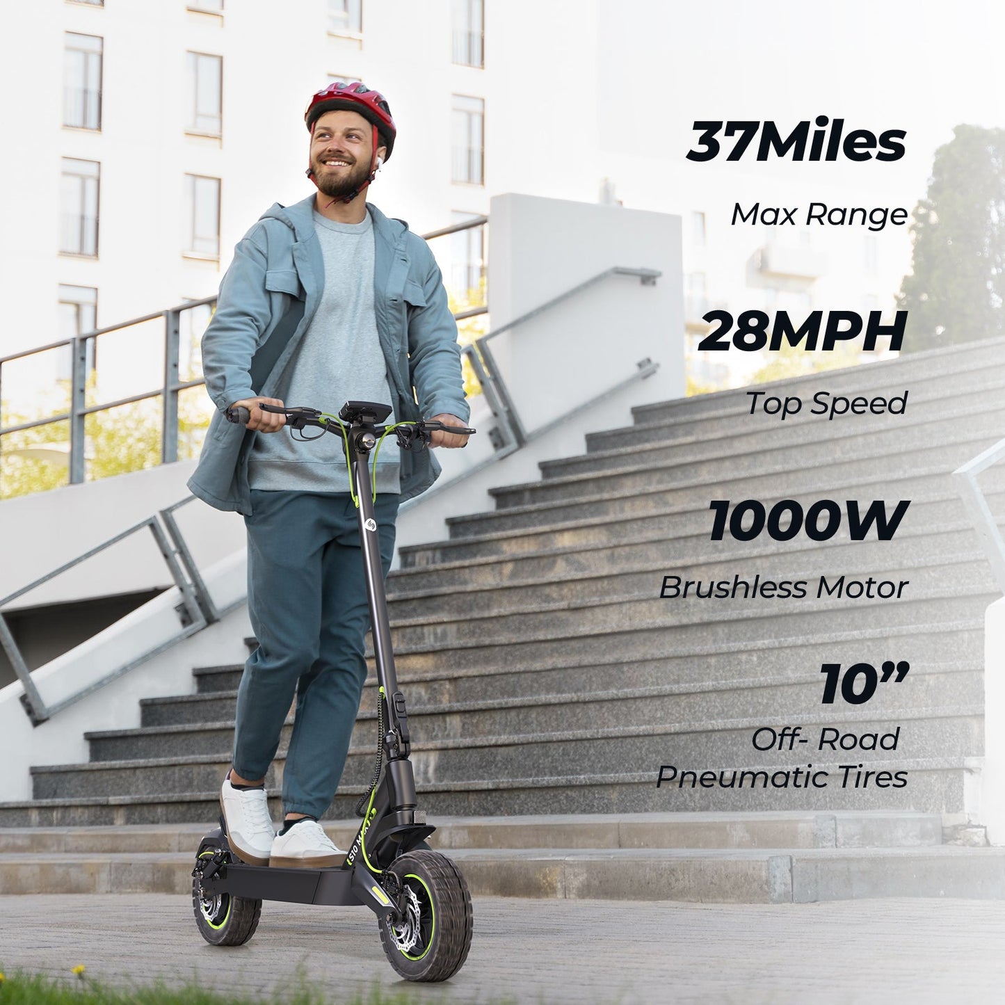 isinwheel S10Max High-End Commuting Electric Scooter 1000W