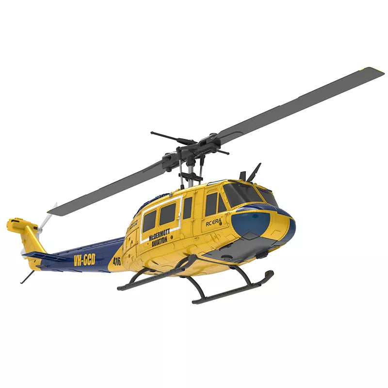 RCERA C032 UH-1 Huey RC Helicopter 6CH 1/48 6-axis Gyro Barometer Altitude Determination Optical Flow Positioning TOF Laser Radar Aerobatic Helicopter