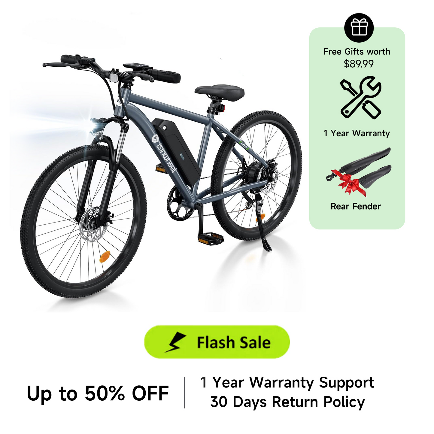 isinwheel M10 500W Electric Commuter Bike- VIP Member Only