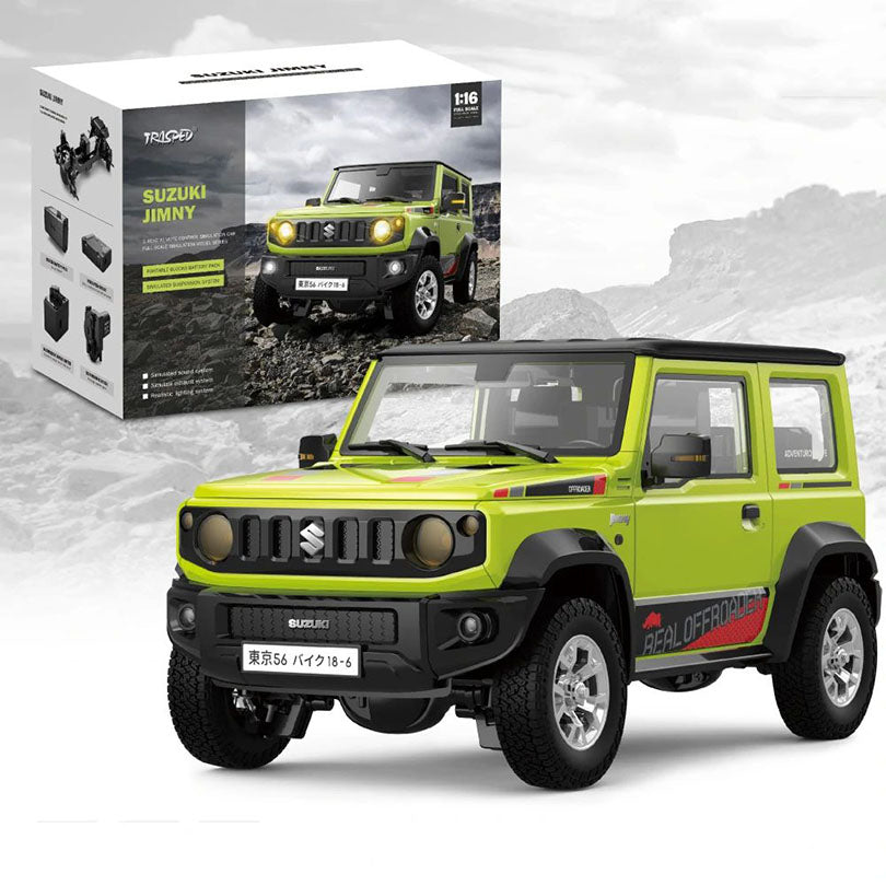 HG HG4-53 TRASPED SUZUKI JIMNY RC Car 1/16 4WD Rock Crawler LED Light Simulated Sound Off-Road Climbing Truck Full Proportional RC Toys