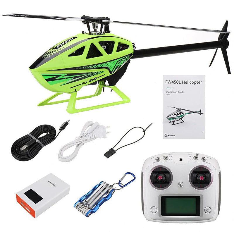 FLY WING FW450L V3 6CH 3D Auto Acrobatics GPS Altitude Hold RC Helicopter RTF/PNP With H1 Flight Control System