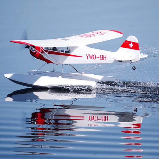 FMS 1400 مم (55.1 بوصة) J‑3 Cub V4 مع عوامات وReflex V2، PNP