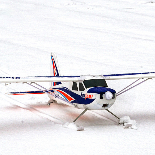 قارب FMS Kingfisher PNP بطول 1400 مم مزود بـ Reflex V3 وعجلات وعوامات وزلاجات وأغطية