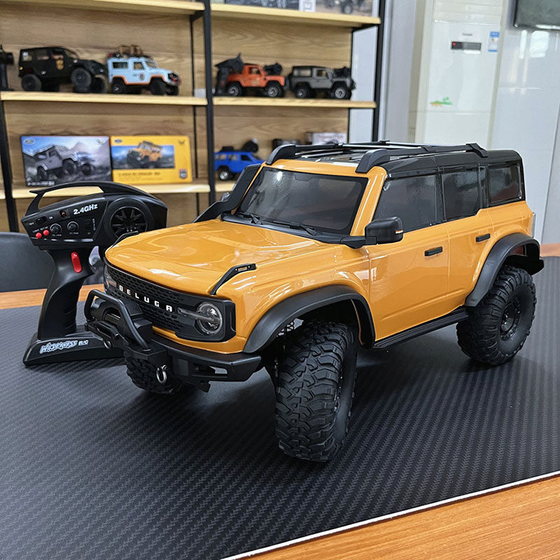 HB R1001 BRONCO 1:10 - Coche teledirigido todoterreno 4x4 con luz LED, escala 1:10