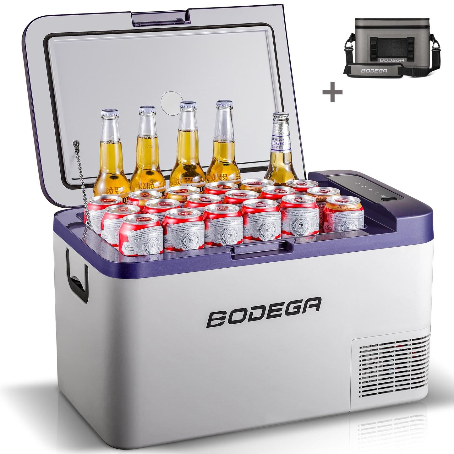 BODEGAcooler 20 Quart/18L K18 Portable Car Fridge/Freezer - Dark Blue