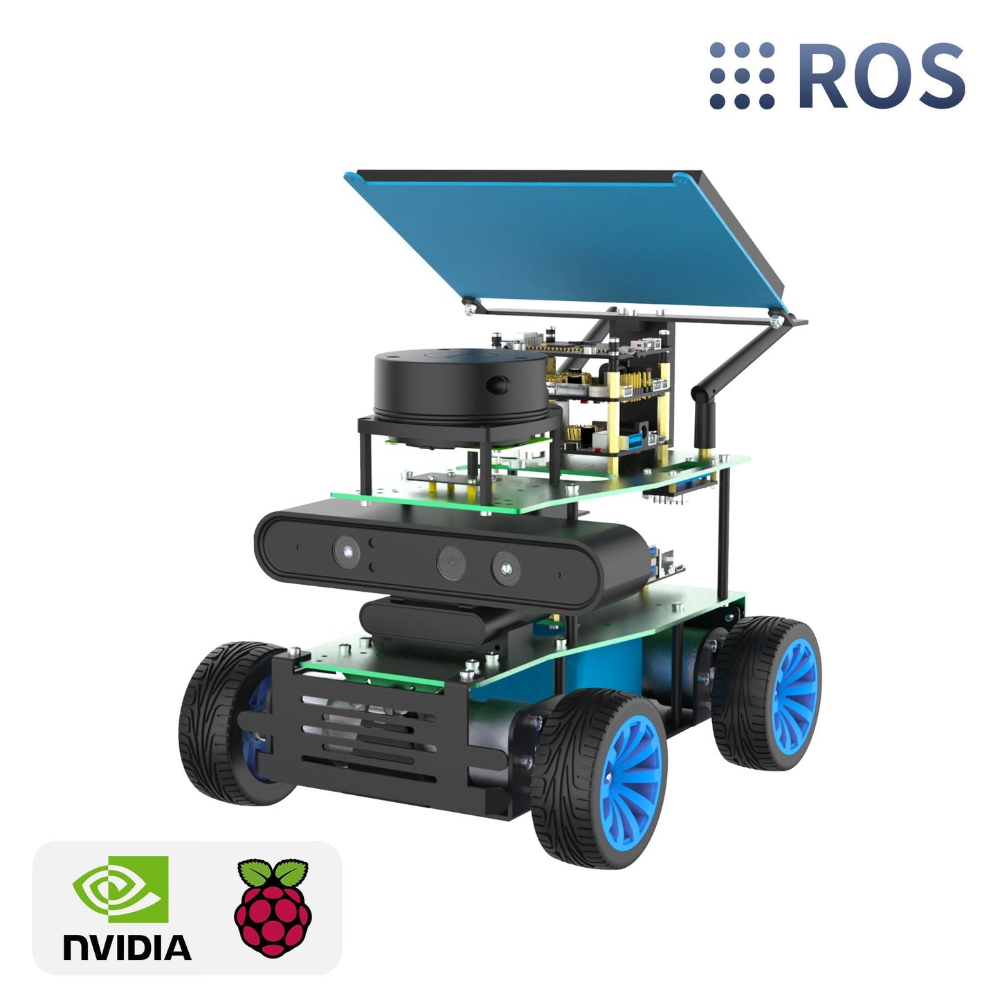 ROSMASTER X1 ROS STEM Education Python Programming Robot for Jetson NANO 4GB/TX2 NX/RaspberryPi 4B