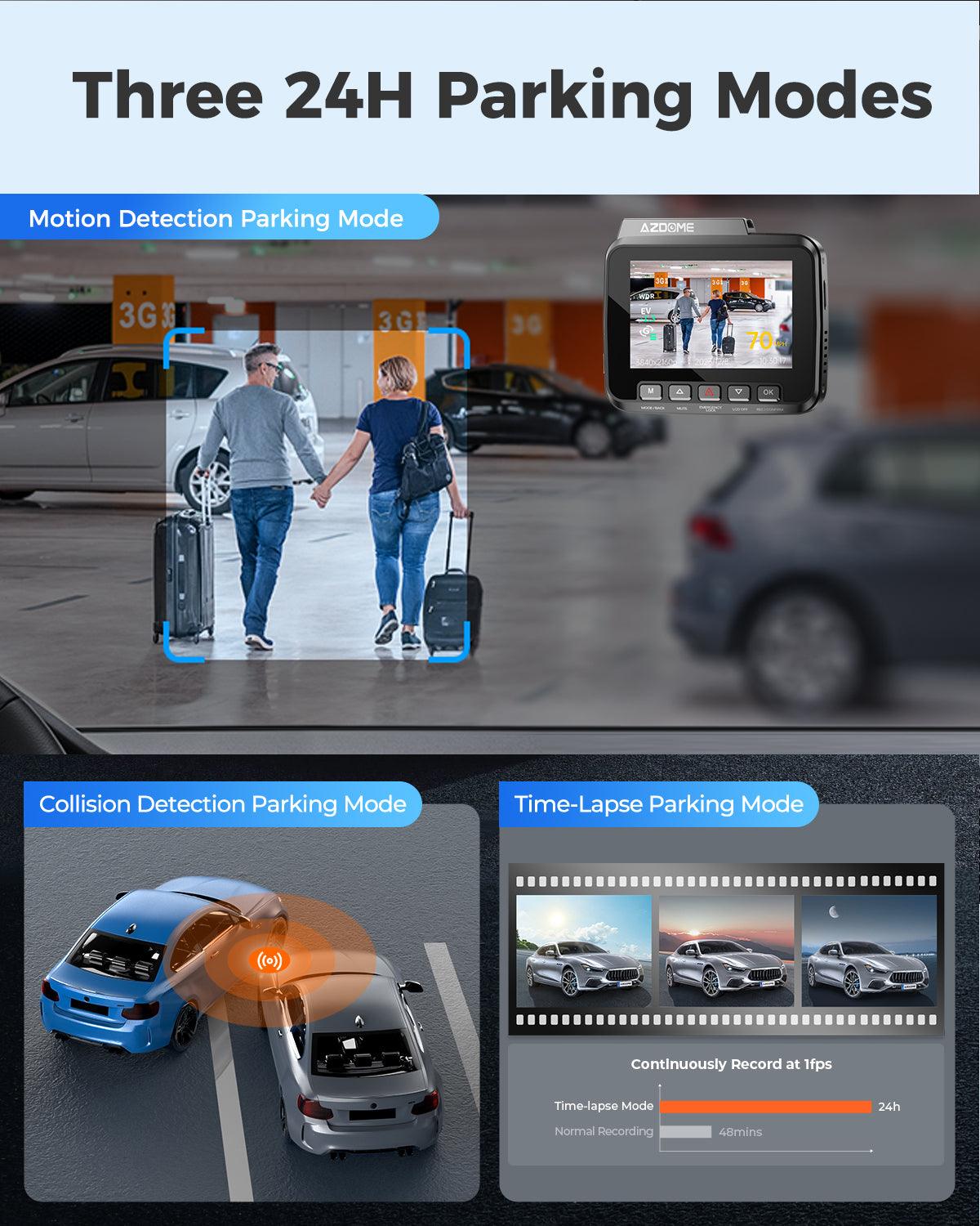 AZDOME GS63H Pro 2CH Dash Cam 4K with Super Night Vision & ADAS 24H Parking Mode