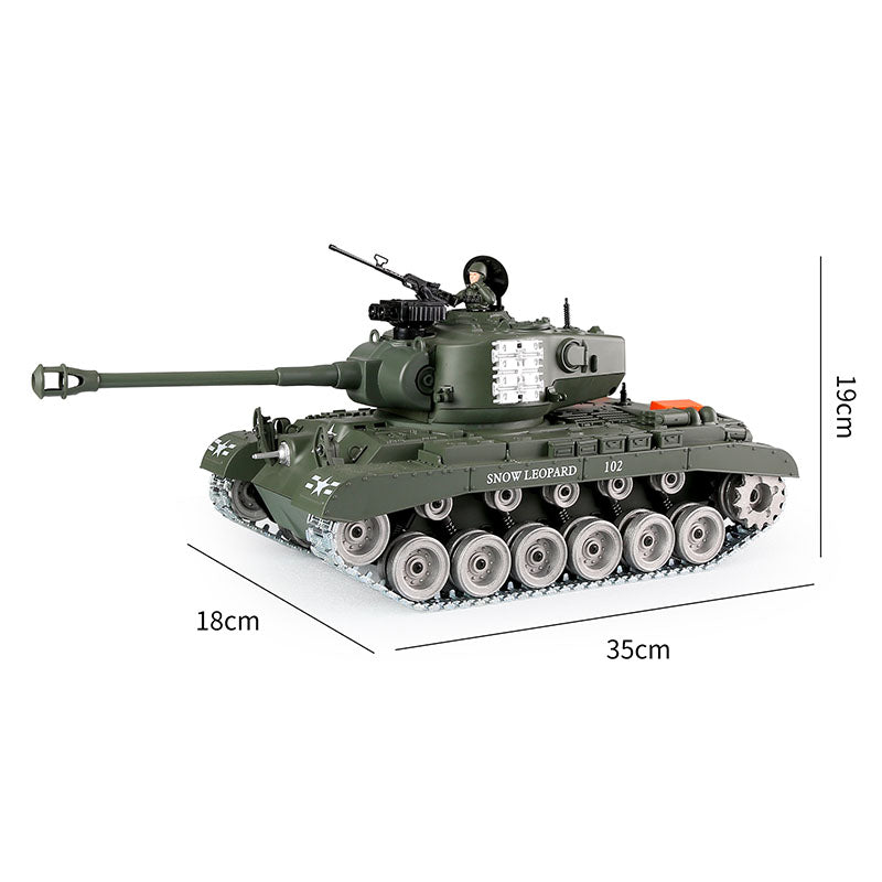 RC Tank US M26 Pershing ZY 814 PRO 1:18 RC Car Metal Track Metal Road Wheels Electric Battle RC Tank Toy