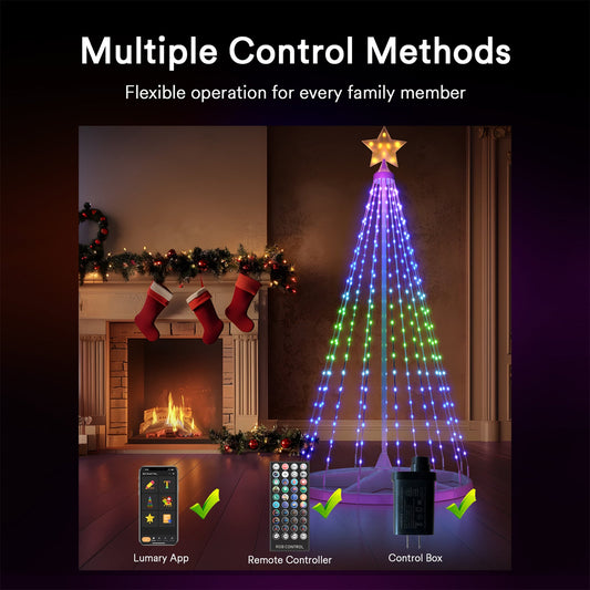 Lumary Smart Christmas Cone Tree Lights