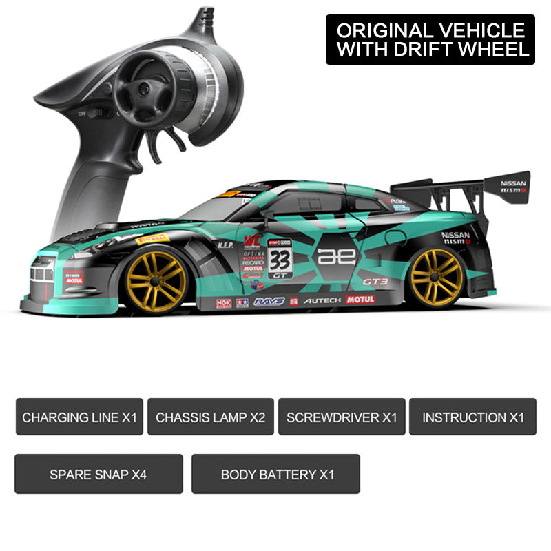 KAMTOM KM1801 RC Drift Car 1:18 4WD Full-Scale Professional Drift Model Car High Speed Racing Car With Light