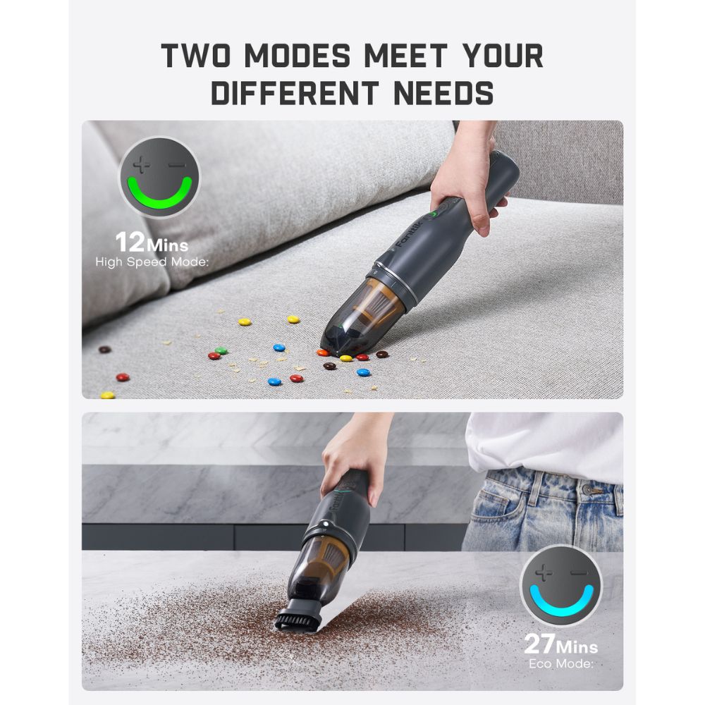 مكنسة فانتيك سليم V7 إيس اللاسلكية المحمولة باليد RobustClean® باللون الرمادي