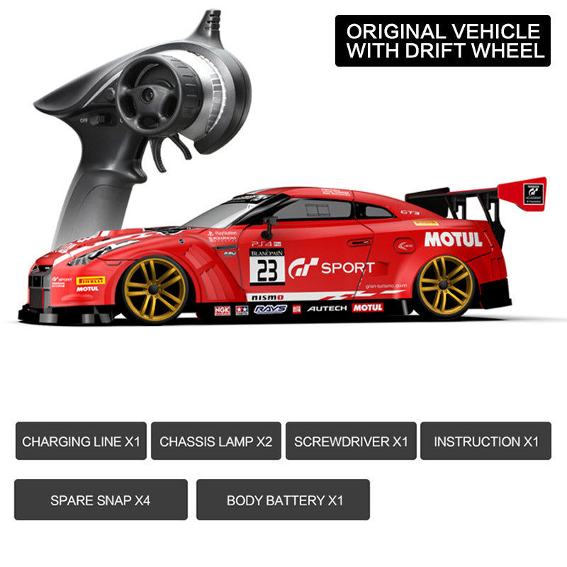 KAMTOM KM1801 RC Drift Car 1:18 4WD Full-Scale Professional Drift Model Car High Speed Racing Car With Light