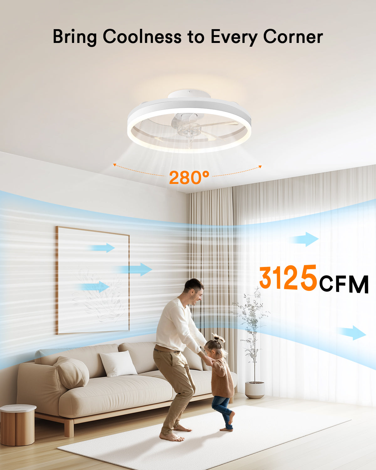 Lumary Smart Ceiling Fans with Lights