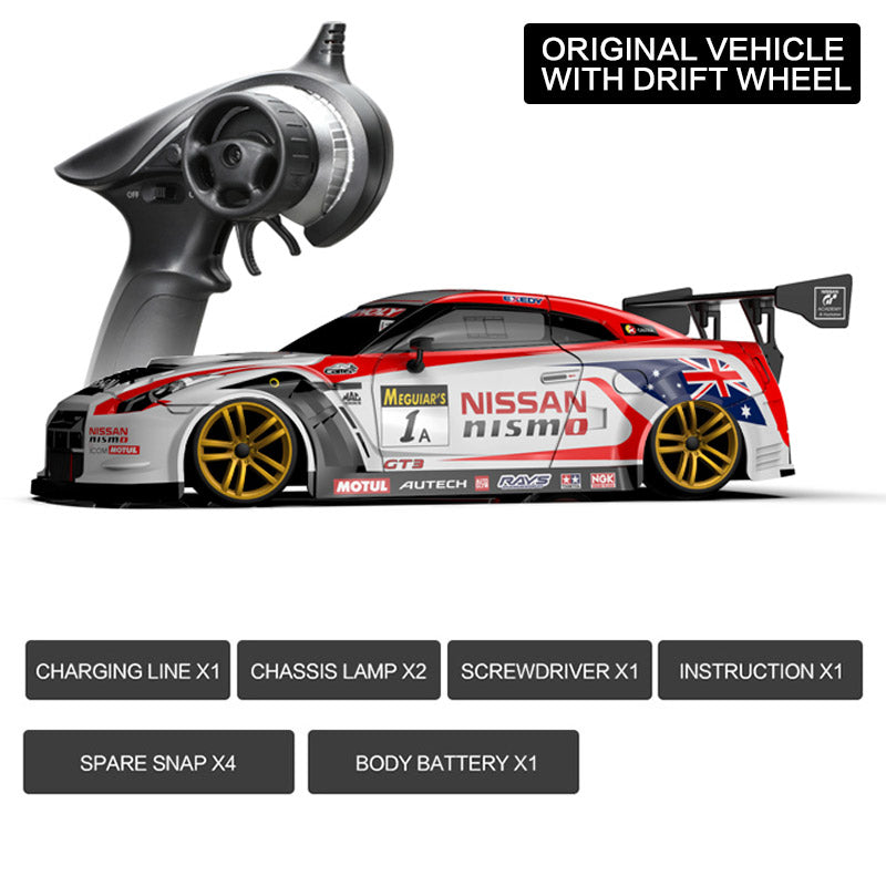KAMTOM KM1801 RC Drift Car 1:18 4WD Full-Scale Professional Drift Model Car High Speed Racing Car With Light