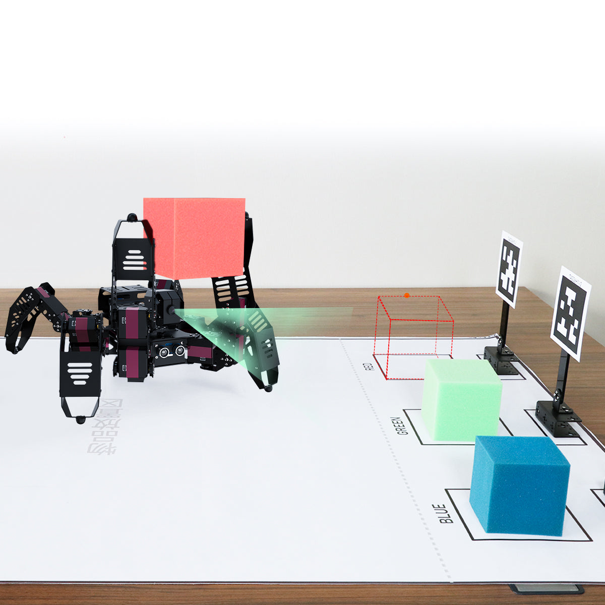 Hiwonder STEM Education Python Programming AI Intelligent Visual Hexapod Robot Powered by Raspberry Pi 4B 4GB