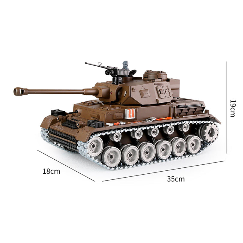 RC Tank Germany lV ZY 826 PRO 1:18 RC Car Metal Track Metal Road Wheels Electric Battle RC Tank Toy