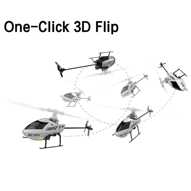 RCERA C129 V2 RC Helicopter 4CH Single Propeller 3D Tumbling 6 Axis Gyroscope RC Aircraft Toy