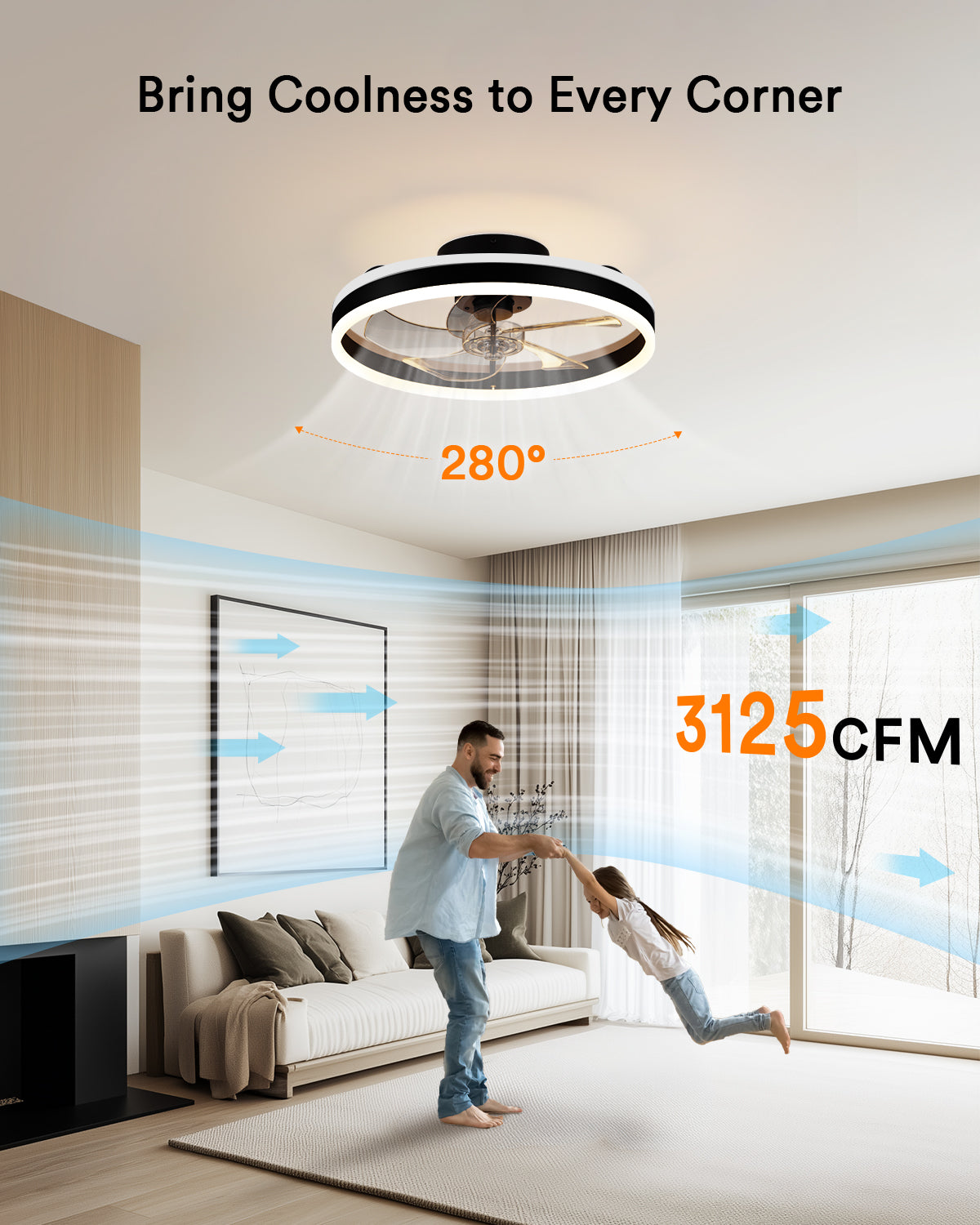 Lumary Smart Ceiling Fans with Lights
