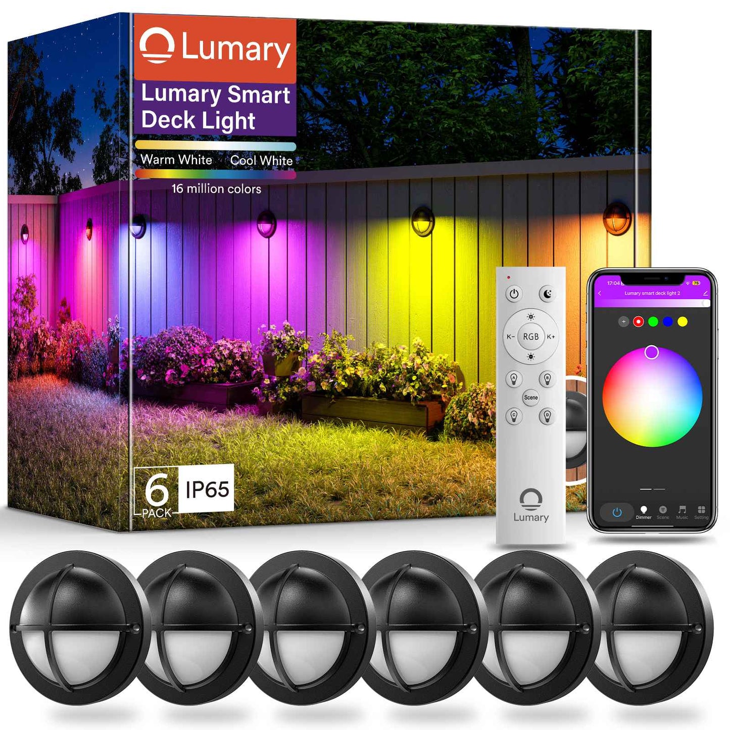 Lumary Smart LED Deck Lights (6Pack)