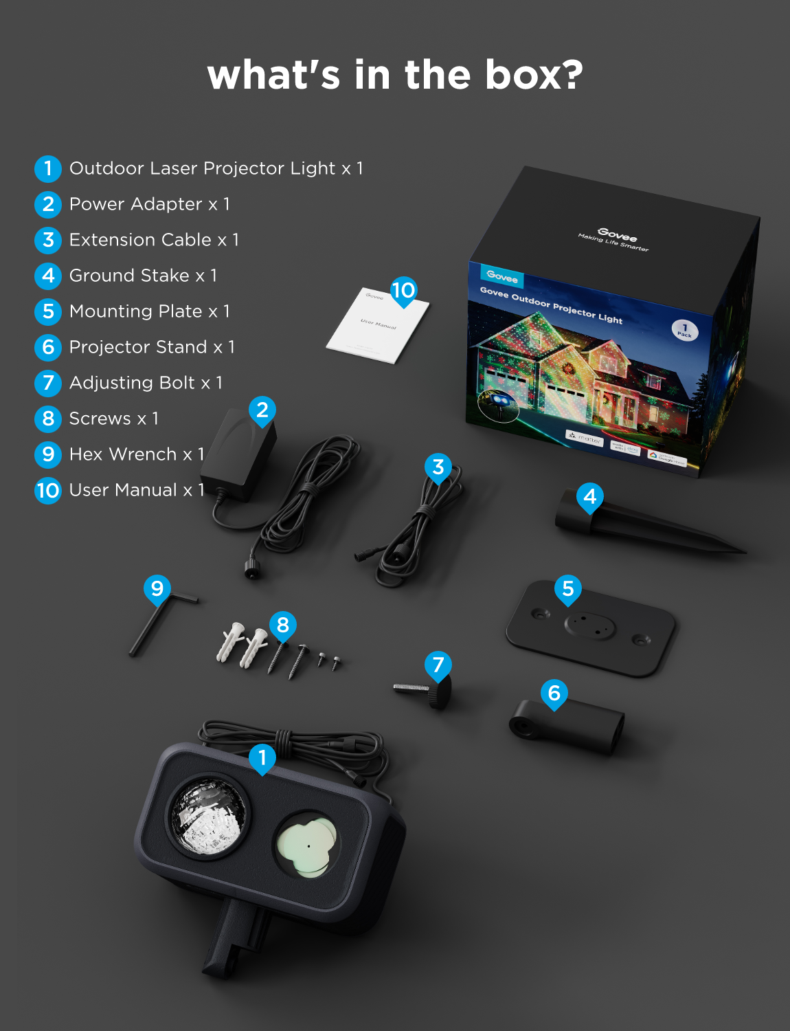 Govee Outdoor Laser Projector Lights