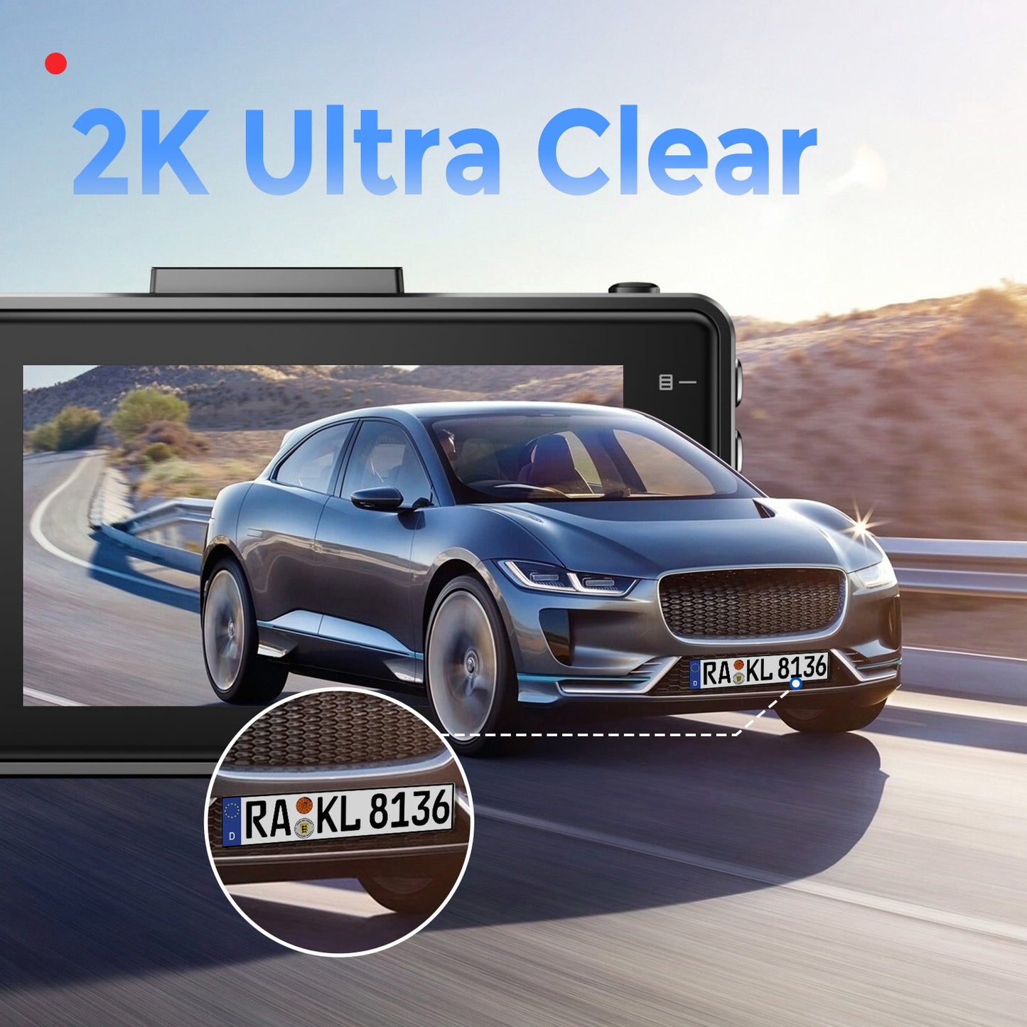 AZDOME M27 1CH Dash Cam 2K with 3" Display 24H Parking Mode