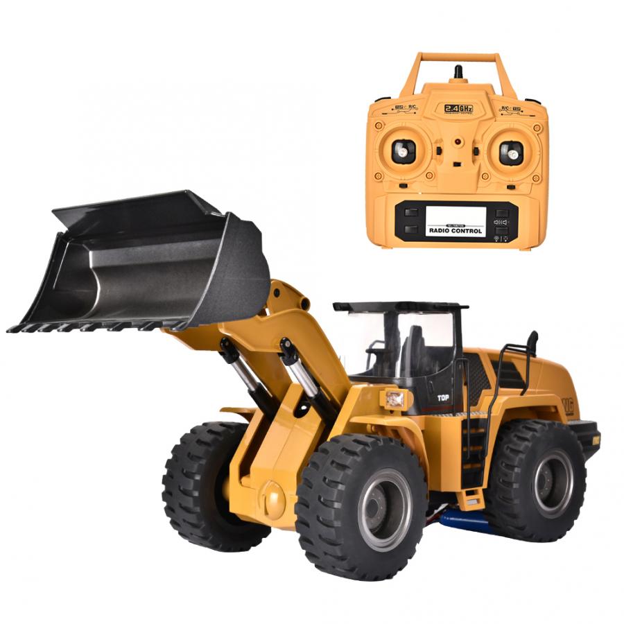 Huina 1583 Alloy Bulldozer Excavator 2.4G 10CH 1:14 Engineering Construction RC Car